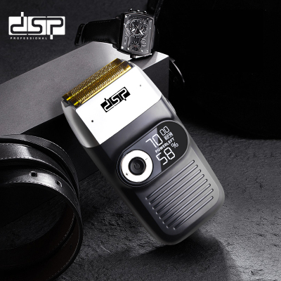 DSP Electric Shaver USB Charging Digital Display Reciprocating Replaceable Double Cutter Head Men's Shaver Adjustable