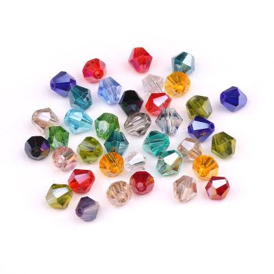 Factory Direct Supply Crystal Tipped Bead Rhombus Bead 1mm Crystal Beads DIY Ornament Accessories Wholesale Price Supply