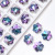 Wholesale DIY Handmade Small Jewelry Accessories AB Color Magic Color 14mm Snowflake Crystal Necklace Pendant 99 Free Shipping