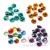 Hot Sale 8mm Colorful Single Hole Crystal Glass Satellite Shaped Rhinestone DIY Ornament Clothing Accessories Earrings Necklace Pendant