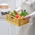 K10-2568 Fresh Fruit Storage Box Logistics Shelf Storage Box Thickened Folding Basket Turnover Plastic Basket