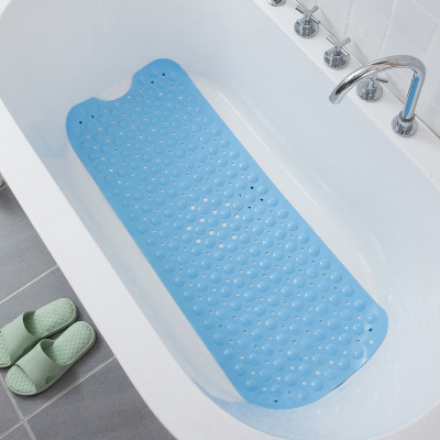 Factory Direct Sales 100*40 Large Bathroom Anti-Silp Mat of Bathtub Hot Sale Toilet Floor Mat Elastic PVC Floor Mat