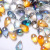 New DIY Water Drop Micro Glass Bead 8.5 * 15mm Frosted Magic Color Electroplating Color Antique Earrings Necklace Pendant Parts
