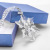 2020 Amazon Hot Christmas Gift Box 65mm Transparent Snowflake Crystal Pendant Car Hanging Multi-Color Ribbon Wholesale