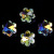 AB Colorful Colorful Ice Flower Crystal Necklace Pendant Small Jewelry Accessories TikTok Kuaishou Hot Wholesale DIY Handmade