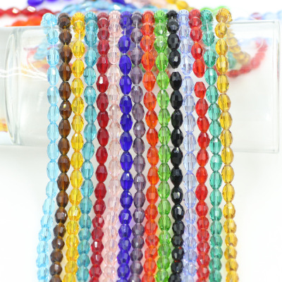 Ornament DIY Beaded Bead Curtain Material 4*6 Scattered Beads Crystal More Sizes Glass Transfer Beads Wholesale