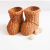 Creative Style Rattan-like Woven Snow Boots European and American Christmas Gift Storage Basket Table Decoration Dried Flower Arrangement Pen Holder Basket