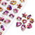 Spot DIY Glass Crystal Pendant Parts Colorized Butterfly Moon Peach Heart Shell Earrings Earrings Necklace Ornament