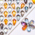 New DIY Water Drop Micro Glass Bead 8.5 * 15mm Frosted Magic Color Electroplating Color Antique Earrings Necklace Pendant Parts