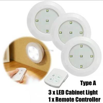 One-to-Three Remote Control Night Light Dry Battery Wireless Night Light Touch Lamp Small Night Lamp Garage Light