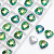 Spot DIY Glass Crystal Pendant Parts Colorized Butterfly Moon Peach Heart Shell Earrings Earrings Necklace Ornament