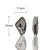 2020 New Crystal Axe Austrian Crystal Earrings Korean Diamond Anti-Allergy Earrings Creative Ornament