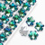AB Colorful Colorful Ice Flower Crystal Necklace Pendant Small Jewelry Accessories TikTok Kuaishou Hot Wholesale DIY Handmade