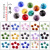 14mm Double Hole Octagonal Beads Colorful Glass Crystal Pendant Wedding Decoration DIY Bead Curtain Curtain Accessories Scattered Beads