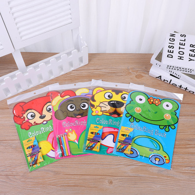 Children's Painting Book 2-3-6 Years Old Kindergarten Baby Coloring Book Graffiti Coloring Picture Book Painting Book Set