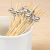 Silver Pearl Platter Fruit Toothpick Sushi Stick Snack Stick Creative Art Bamboo Stick Wholesale 100 Pcs/Bag