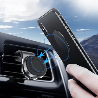 New Magnetic Car Phone Holder Universal Air Outlet Metal Magnetic Car Phone Navigation Bracket