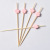 100 Pcs/Package Stick Bamboo Fruit Toothpick Plug Creative Cute Art Chicken Tail Wine Label Sushi Dessert Wine Label