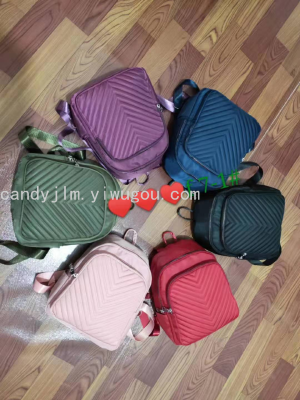 Factory Direct Sales New Oxford Cloth Nylon Cloth Portable Messenger Bag Women's Fashion Leisure Travel Backpack
