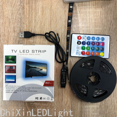 Usb5v LED Light Set RGB Ribbon 5050 Lamp Beads 54rw Epoxy Flexible Light Strip LED Light Set