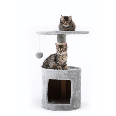 Small Wooden Cat Nest Cat Tree Cat Climbing Frame Cat Scratch Board Pet Supplies Cat Toy Cat Tree