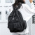New Backpack Solid Color Nylon Women's Backpack Functional Male Middle School High School and College Student Large Capacity School Bag