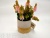 New Style Ceramic Pot Small Pointed Fruit Artificial Flower Bonsai European Home Decoration Fake Flower Decorations