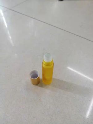 Factory Direct Sales Glass Roll-on Bottle Frosted Plating + Alumina Lid Glass Bottle Quantity Discount