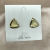Sterling Silver Needle Exquisite Opal Stone Ear Studs Korean New Graceful Online Influencer Small Hollow Triangle Earrings Fresh