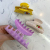Ouyaduo Girl Series Acrylic UV Printed Fresh Grip Ponytail Clip Hair Clip for Bath