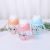 Qfenc Children's Leakproof and Choke Proof Pop-up Suction Cup with Straw Handle Drop-Resistant Cartoon Eyes Drinking Cup