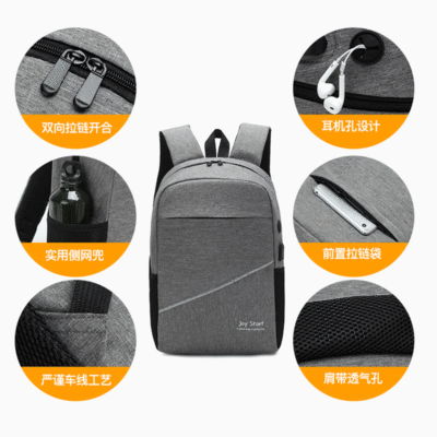 2021 Hot New Three-Piece Nylon Shoulder Messenger Bag Multi-Functional Backpack Men's Large Capacity Computer Bag