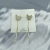 Earrings Female S925 Sterling Silver Needle Dual-Use Back-Mounted Fashion Earrings Female Cute Mouse Head Earrings