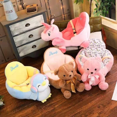 Riding Animal Chair Plush Toy Infant Seat Sofa Safety Chair Protection