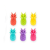 Creative Silicone Pineapple Wine Glass Mark Party Wine Glass Drink Recognizer Cup Distinguish Mark Sign Six Per Set