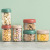 Glass Sealed Can Snack Storage Cans Milk Powder Can Kitchen Supplies Stackable Sealed Cans Four-Piece Set