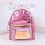 Factory New Fashion Bag Fashion Colorful Sequin Grid Small Schoolbag Cute Cat Ear Backpack
