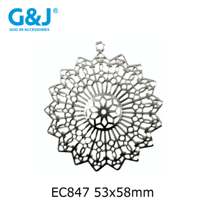 Multi-Layer Multi-Leaf Flower Corsage Brooch Clothing Accessories DIY Decorative Metal Iron Flower Crafts