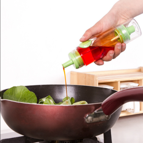 oiler spray household press double-headed outdoor portable seasoning bottle sesame oil sauce quantitative barbecue oil & vinegar bottle