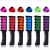 6-Color Disposable Hair Dye Comb Set Temporary Hair Dye Comb Stick Does Not Hurt Hair Color Hair Dye Pen Set in Stock