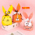 New Rabbit Ears Candy Snack Bag Rabbit Ears DIY Nougat Gift Packing Bag 50 13.5*22