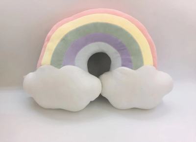 Factory Direct Sales Foreign Trade Dream Rainbow Pillow Waist Pillow Plush Toy Cushion Pillow for Pictures and Samples Customized