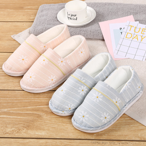 zou ju thick bottom non-slip cotton slippers women‘s spring， summer， autumn and winter four seasons indoor and outdoor pregnant women postpartum confinement shoes
