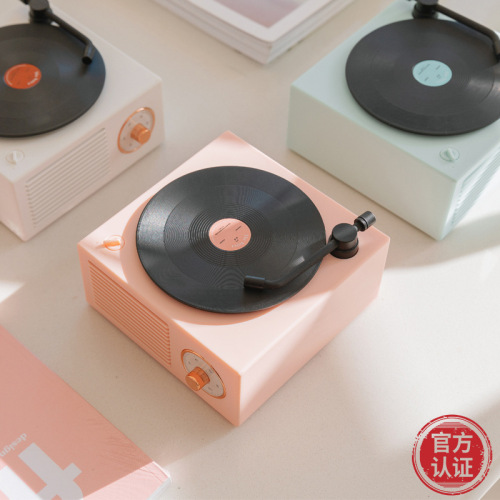 foreign trade exclusive mini atom vinyl bluetooth speaker creative retro jukebox mini speaker wireless bluetooth speaker