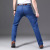 2020 Summer Jeans Men's Loose Straight plus Size Blue Mid-Waist Elastic All-Match Fashion Middle-Aged Business Trousers