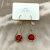 Japanese and Korean Style Online Popular Elegant Fashionable Earrings Elegant Lady Temperamental White and Red Pearl Long Earrings Earrings