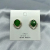 Temperamental Minority Earrings 2020 New Earrings Light Luxury Green Simple Small Ear Studs Women