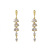 Water Drop Sterling Silver Earrings 2021 New Trendy Cold Stud Earrings Fashion Long Tassel Korean Crystal Eardrops