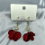 Korean Style Red Petal Earrings Female Sterling Silver Needle Graceful Online Influencer Long Fringe Earrings Tide