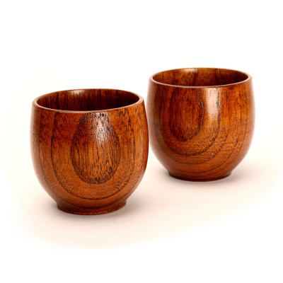 Factory Direct Sales High Quality Natural Japanese Style Wooden Tea Cup Big Belly Three Kingdoms Cup Solid Wood TASS